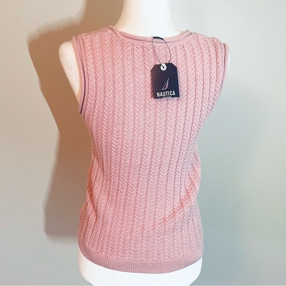 NWT Women's Cable Knit Tank Top - Pink - Size S - Picture 6 of 9